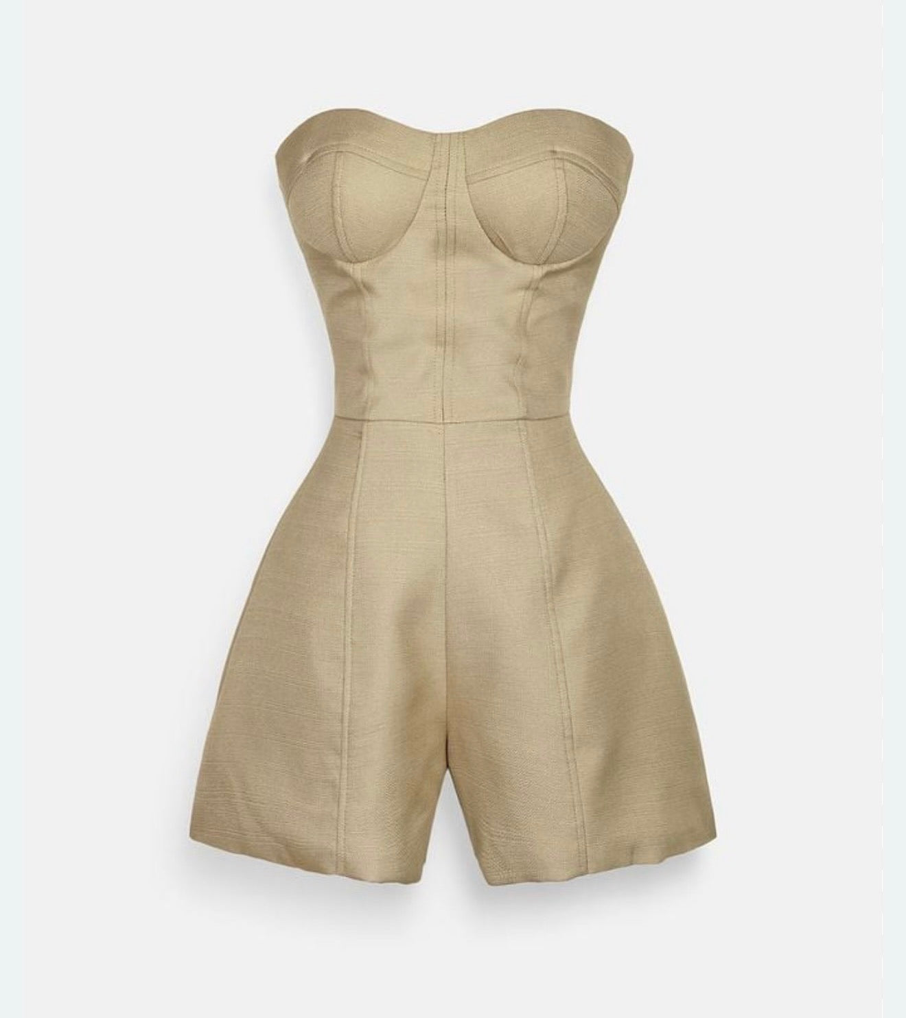 Cropped Bustier Jumpsuit