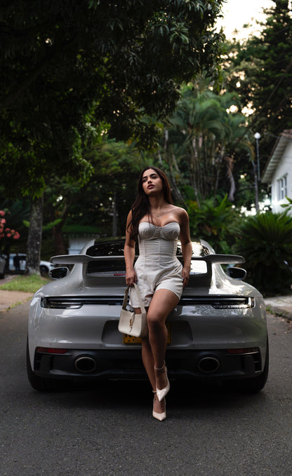 Cropped Bustier Jumpsuit