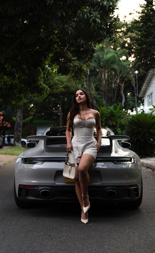 Cropped Bustier Jumpsuit